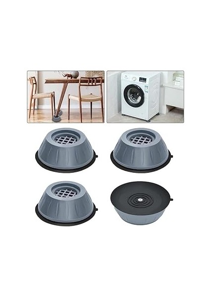 Mithra Life 4 Lü Titreşim Önleyici Çamaşır Makinası Ayağı MIT1006