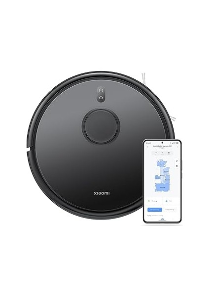 Robot Vacuum S20, 5000PA Emiş Gücü, Akıllı Robot Süpürge, Siyah