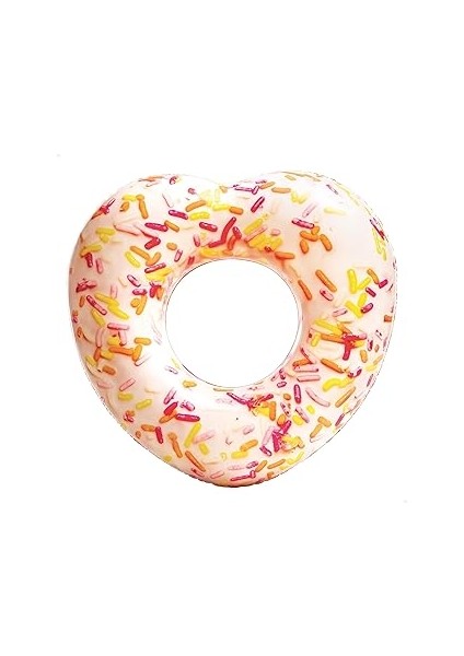Intex 56253 Kalp Şekilli Donut Simit 104 Cm, Su Sporları, Plaj Malzemesi, Şişme Ürün, Yüzme Aksesua
