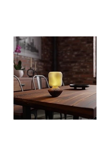 Deco Fabrica Marshmallow Masa Lambası – Dekoratif Aydınlatma, Çok Renkli E14 Elektrikli Lamb