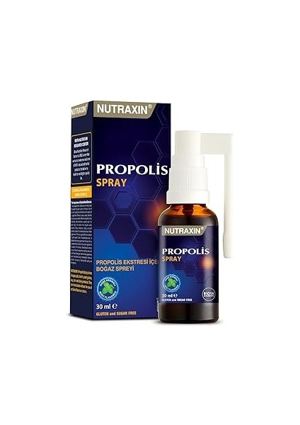 Nutraxin Propolis Ekstresi Içeren Boğaz Spreyi 30 ml