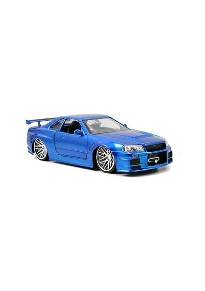 Jada Toys Fast & Furious Fits Nissan Skyline Gt-R (R34) Die-Cast Car, 1:24 Scale