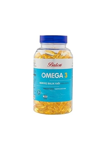 Balen 3 Norveç Balık Yağı 1380 Mg x 100 Kapsül