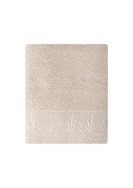 Porland Sty Barra Gri Nakışlı Havlu 50X90