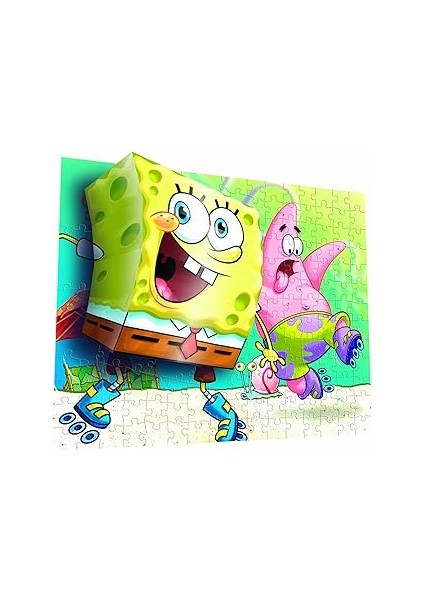 Puzzle 110 Parça 3 Boyutlu Puzzle Breakthrough Sponge Bob 2