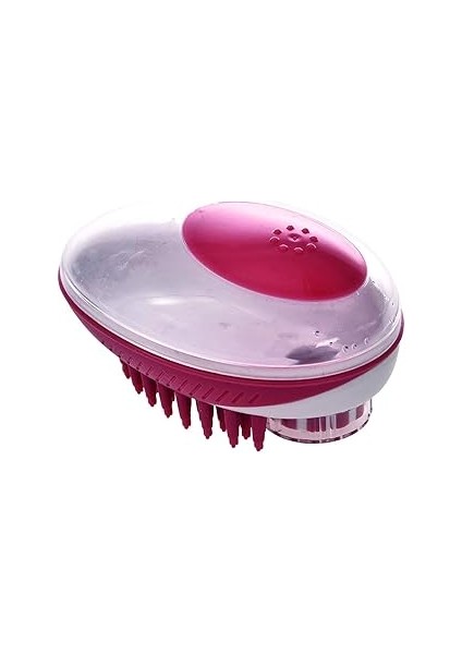 M-Pets Rubeaz Şampuan Hazneli̇ Yikama ve Masaj Firçasi Red