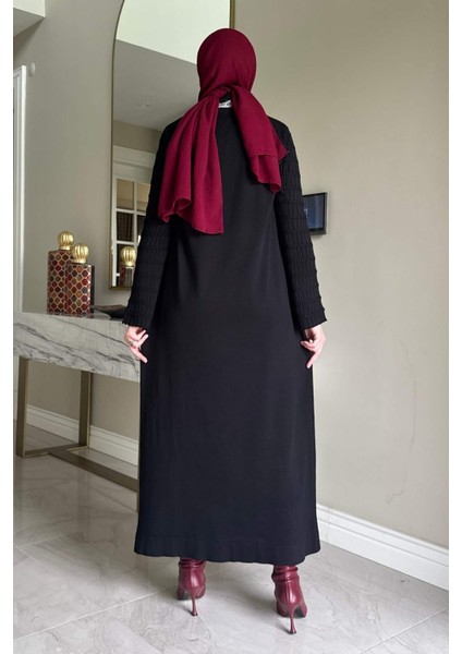 Şölen Fularlı Triko Elbise Siyah indirimleri