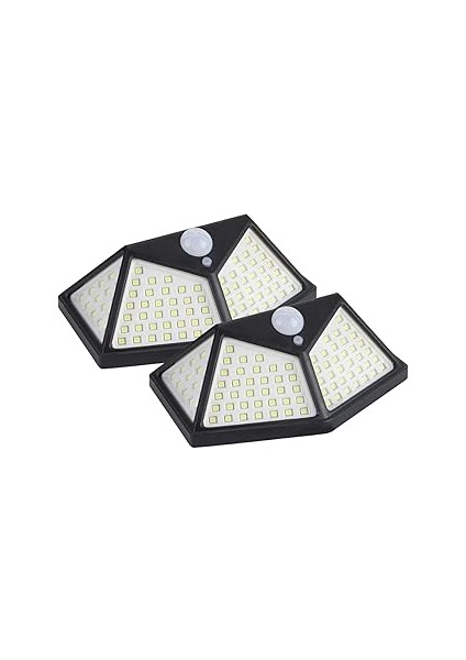 LED Solar Hareket Sensörlü Dış Ortam Bahçe Aydınlatması, Güneş Enerjili, Su Geçirmez, 100 Ledli, Be