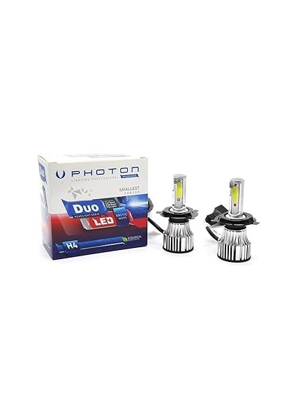Photon 12000 Lumens Duo H4 12-24V LED Headlight