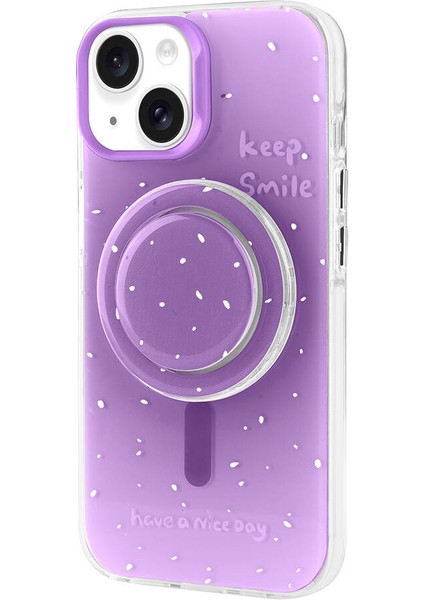 Apple iPhone 14 Kılıf M-Safe Şarj Özellikli Tak-Çıkar Pop Soketli Zore Tiktok Kapak