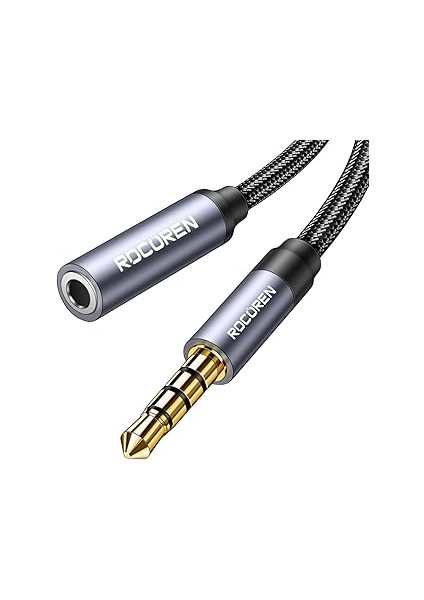 Rocoren 3.5mm Hi-Fi Trrs Jack Aux Ses Uzatma Kablosu 3 Metre