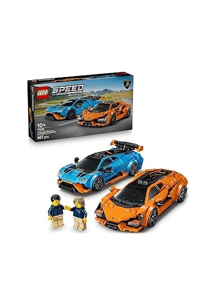 Speed Champions Lamborghini Revuelto ve Huracán Sto 77238 – 10 Yaş ve Üzeri Çocuklar Için Çift