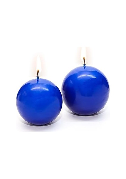 2'li Saks Mavisi Top Mum Seti (7-8 Cm)