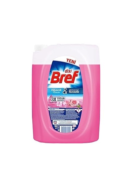 Bref Dixi Yaban Gülü Kokulu 5000 ml Yüzey Temizleyici (1 x 5000 Ml)