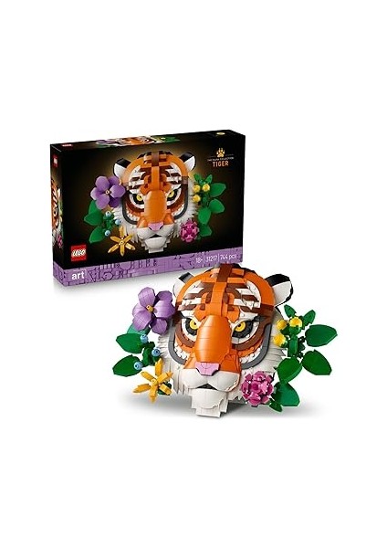 Fauna Koleksiyonu – Kaplan 31217 - Sanat Sever Yetişkinler Için Çiçekli Dekoratif Ya