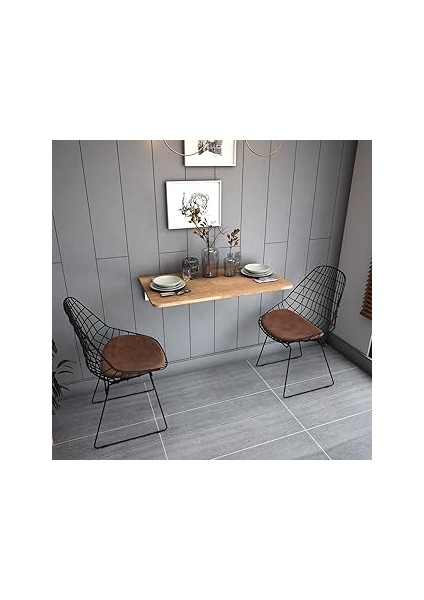 Asra Dmm-05 Duvara Monte Masa Çalışma Yemek Masası Duvardan Açılan Montaj Monteli Masa