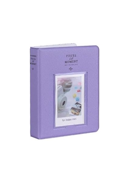 Instax Moment Polakart Fotoğraf Albümü - 65 Kapasite - 6x9 Ebat (Mor)