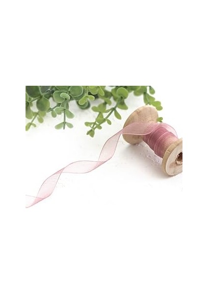 Bimotif Organze Kurdele, 20 Metre Pudra