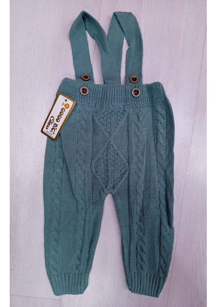 6032 Desenli Askılı Tulum 3/18 Ay - Başak Çocuk Giyim - Çağla - 3 Ay - BSK41X00011070-ÇAĞLA-3 Ay