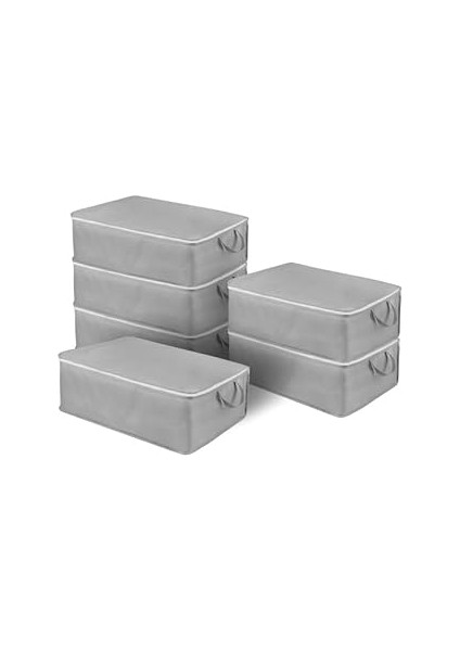 Jouis Hurç Seti 6 Adet Büyük Boy Baza Altı Çekyat Düzenleyeci Çeyiz Bohçası 64 x 45 x 22 Organizer