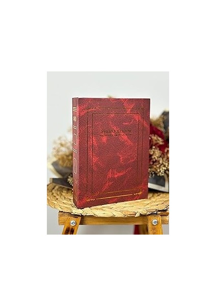 Rabsev 10X15CM Fotoğraf Albümü 200 Fotoğraf Kapasiteli Ciltbezli Lüks Anı Albümü 9206-B