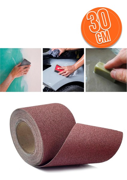 14X30 cm Su Zımpara 080 Kum Orta Incelikte Suya Dayanıklı Zımpara Kağıdı Ahşap Metal Plastik