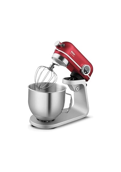 Retroplex Mutfak Robotu, Yoğurucu, 800W, 5.2 L Hazne, Paslanmaz, Rouge