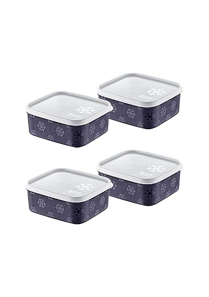 Smartware 4'lü Set No Frost Saklama Kabı Lacivert 700 ml