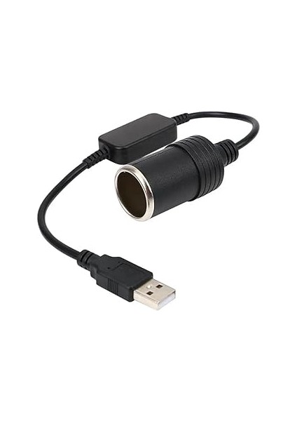 Monte Lua USB 2.0 Siyah 5 Volt 2 Amper To 12 Volt 800MAH Araç Çakmaklığına Çevirici