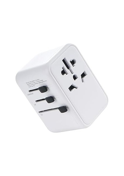 HT-301 35W 3ın1 Type-C Çok Yönlü Şarj Adaptörü Universal Evrensel Seyahat Charge Station