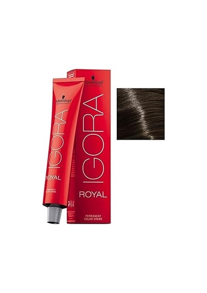 Schwarzkopf Schwarzkopf Igora Royal Saç Boyası 60ML-NO - 6.0 Koyu Kumral