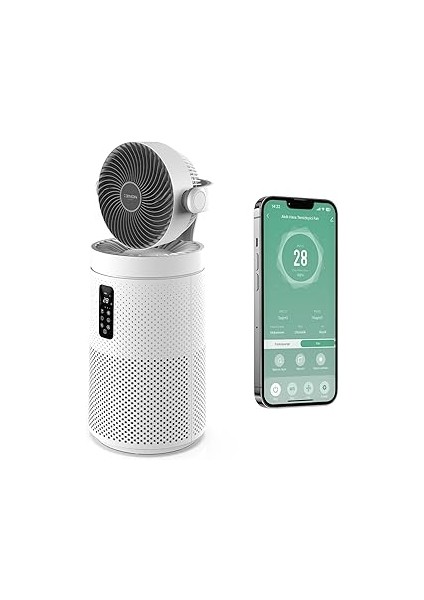 Xenon Akıllı Fanlı Hava Temizleyici Wi-Fi Uygulama Denetimli Aromaterapi Özellikli
