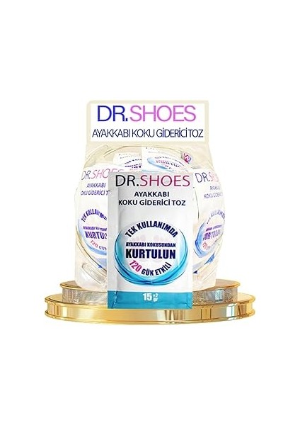 Dr.shoes 3 Adet Ayak Koku - Ayakkabı Koku Toz 120 Gün Etkili - Dr.shoes ile Ayak