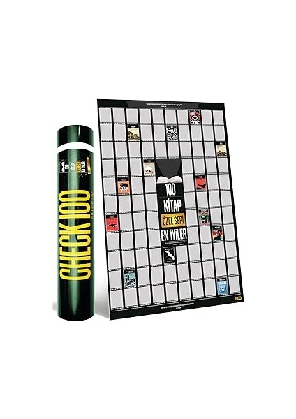 CHECK100 Özel Seri Kazıkazan 100 Ki̇tap Posteri