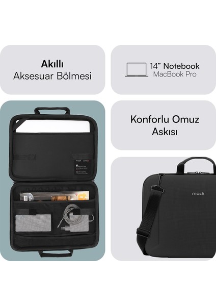 MCE-1403 14" Zone x Sert Yapılı Çanta modelleri