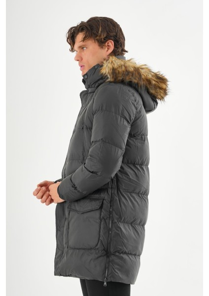 Erkek Regular Fit Astarlı Rahat Giyim İç Cepli Mont