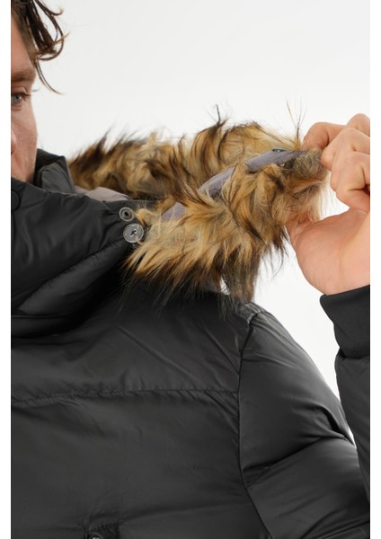 Erkek Regular Fit Astarlı Rahat Giyim İç Cepli Mont