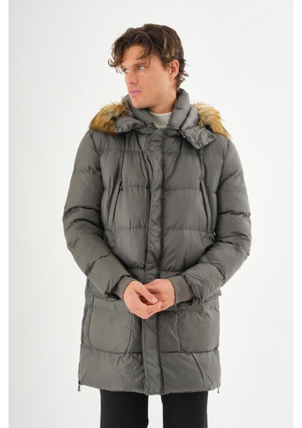 Erkek Regular Fit Astarlı Rahat Giyim Iç Cepli Mont