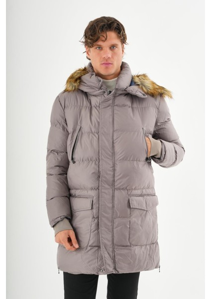 Erkek Regular Fit Astarlı Rahat Giyim Iç Cepli Mont