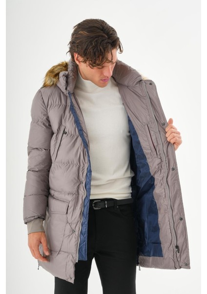 Erkek Regular Fit Astarlı Rahat Giyim Iç Cepli Mont