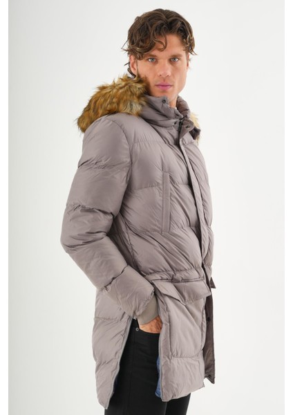 Erkek Regular Fit Astarlı Rahat Giyim Iç Cepli Mont