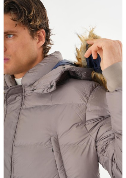 Erkek Regular Fit Astarlı Rahat Giyim Iç Cepli Mont