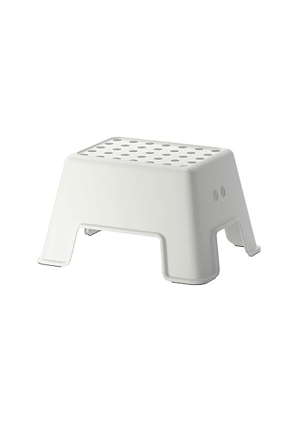 Bolmen Tabure Olarak Kullanılır Kaymaz 25 cm 2 Renkler, Plastik, Beyaz, 44 x 35 x 25 cm