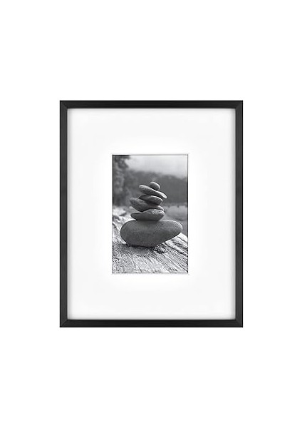 Mcs & Co. Foundry Metal Galeri Duvar Çerçevesi, Siyah, 20,3 x 25,4 cm Matlaştırılmış 10,16 x