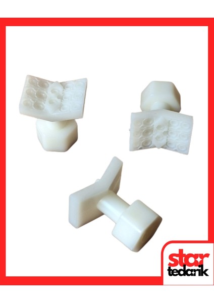 Pdr Ekstra Boyasız Göçük Düzeltme Plastiği Köşe Düzeltme V Tip Çap 20X15MM - D. N6 - Natural Beyaz