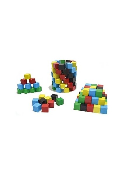 Redka Oyuncak Renkli Ahşap Birim Küpler