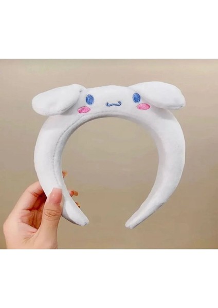 Cinnamoroll Peluş Taç – Beyaz Yumuşak Karakter Saç Bandı