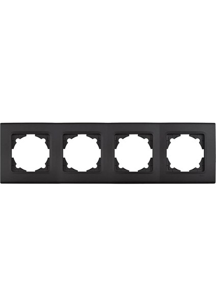 Viko Linnera Life Gece Siyahı Dörtlü Çerçeve Yatay