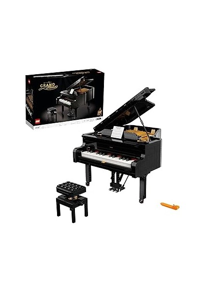 Ideas Kuyruklu Piyano 21323 – Yetişkinler Için Interaktif Yapım Seti, Hobi Tutkunları ve Müzik