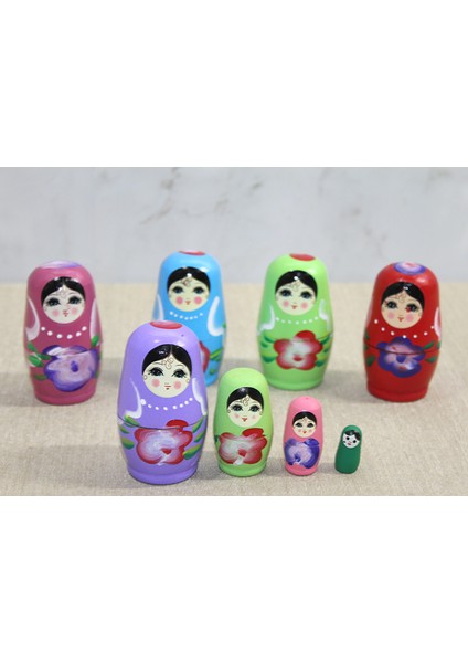 4'lü Ahşap Matruşka